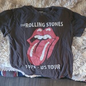 The Rolling Stones Kids T-Shirt - Brown with Red Logo